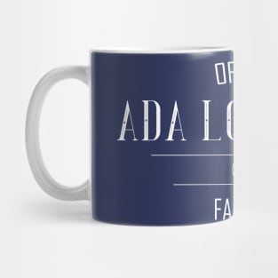 Science and Tech: Ada Lovelace Fan Club (white text) Mug